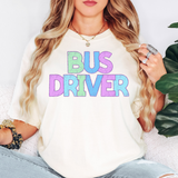 Bus Driver Bookworm Back to School Pastel Colors Digital Download