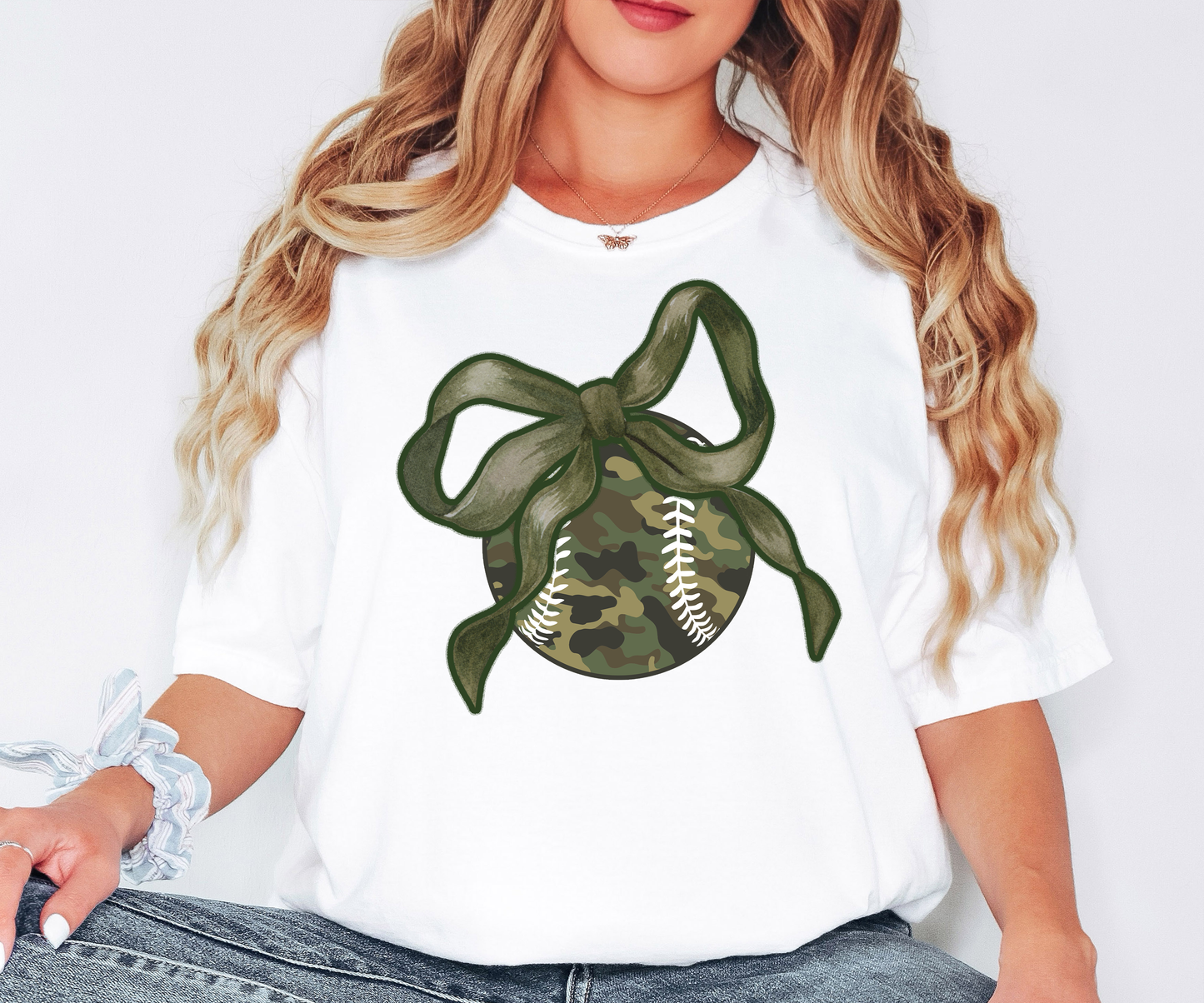 Coquette Camo Baseball Bow Digital Download