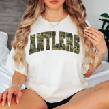 Antlers Camo Varsity Curved Digital Download