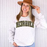 Nebraska Camo Varsity Curved Digital Download