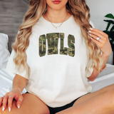 Owls Camo Varsity Curved Digital Download