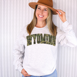 Wyoming Camo Varsity Curved Digital Download