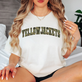 Yellow Jackets Camo Varsity Curved Digital Download