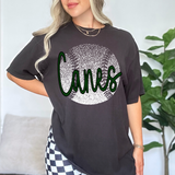 Canes Baseball Halftone Digital Download