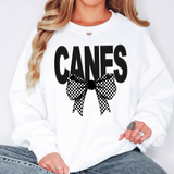 Canes Coquette Checker Bow Digital Download