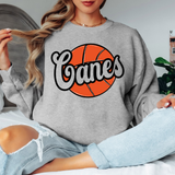Canes Retro Basketball Digital Download