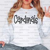 Cardinals Dotted Doodle Digital Download