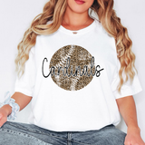 Cardinals Black & White Leopard Baseball Grunge Digital Download