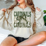 Cardinals Repeat Camo Green Bow Digital Download