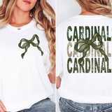 Cardinals Repeat Camo Green Bow Digital Download