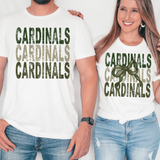 Cardinals Repeat Camo Green Bow Digital Download