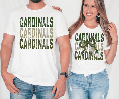 Cardinals Repeat Camo Green Bow Digital Download