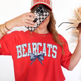Bearcats Blue Floral Navy Bow Digital Download