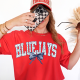 Bluejays Blue Floral Navy Bow Digital Download