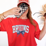 Bruins Blue Floral Navy Bow Digital Download