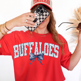 Buffaloes Blue Floral Navy Bow Digital Download