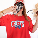 Chiefs Blue Floral Navy Bow Digital Download