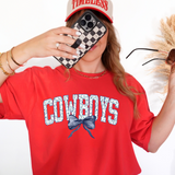 Cowboys Blue Floral Navy Bow Digital Download