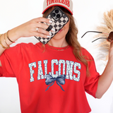 Falcons Blue Floral Navy Bow Digital Download