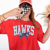 Hawks Blue Floral Navy Bow Digital Download