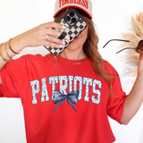 Patriots Blue Floral Navy Bow Digital Download