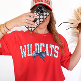 Wildcats Blue Floral Navy Bow Digital Download