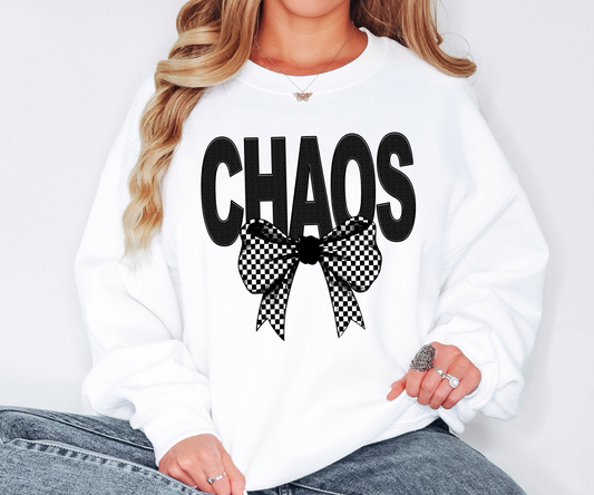 Chaos Coquette Checker Bow Digital Download