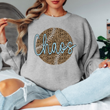 Chaos Leopard Baseball Light Blue & Black Digital Download