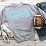 Chaos Light Blue Football Arched Digital Download