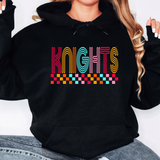 Retro Colorful Knights PNG Digital Download