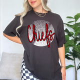 Chiefs Red Baseball Halftone Digital Download