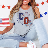 Colorado Faux Glitter Fireworks PNG