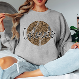Colonels Leopard Baseball Black & White Digital Download