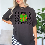 Comets Basketball Bow Team Repeat Black Digital Download