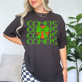Comets Basketball Bow Team Repeat Kelly Green Digital Download
