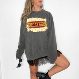 Comets Maroon/Gold Team Glitter Paint Digital Download