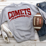 Comets Maroon Football Arched Digital Download