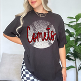 Comets Red Baseball Halftone Digital Download