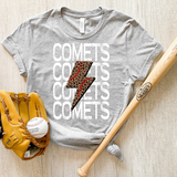 Comets Baseball Bolt Digital Download