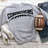 Commodors Black Football Arched Digital Download