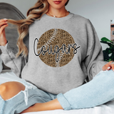 Cougars Leopard Baseball Black & White Digital Download