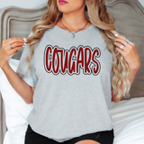 Cougars Outline PNG Digital Download