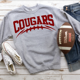 Cougars Maroon Football Arched Digital Download