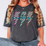 Cowboys Retro Bolt Checker Teams Neon Outline Digital Download