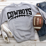 Cowboys Black Football Arched Digital Download