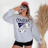 Cowboys Football Retrocollage Digital Download
