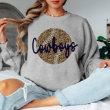 Cowboys Leopard Baseball Navy & Black Digital Download
