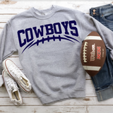Cowboys Navy Football Arched Digital Download