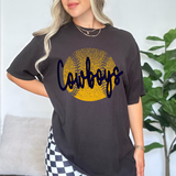 Cowboys Navy Softball Halftone Digital Download
