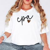 CPA Leopard Heart Slant Digital Download